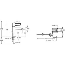 Смеситель для биде Jacob Delafon Odeon Rive Gauche E21033-00-00 Белый матовый