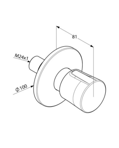 Переключатель на 2 положения Kludi Balance White 528479175