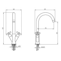 Смеситель для кухни Migliore Naxos 18240 Хром