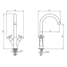 Смеситель для кухни Migliore Naxos 18240 Хром