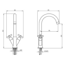 Смеситель для кухни Migliore Naxos 18240 Хром