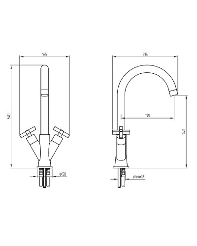Смеситель для кухни Migliore Naxos 18240 Хром