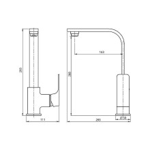 Смеситель для кухни Koller Pool Neon Cube NC0500 Хром