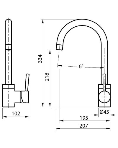 Смеситель для кухни Koller Pool Orion OR0500 Хром