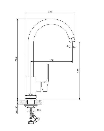 Смеситель для кухни Koller Pool Stream ST0500 Хром
