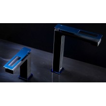 Смеситель для раковины Boheme Q 142-BUW Черный Синий