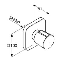 Переключатель на 2 положения Kludi E2 498470575