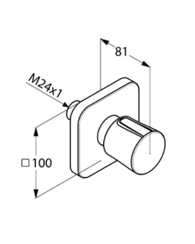 Переключатель на 2 положения Kludi E2 498470575
