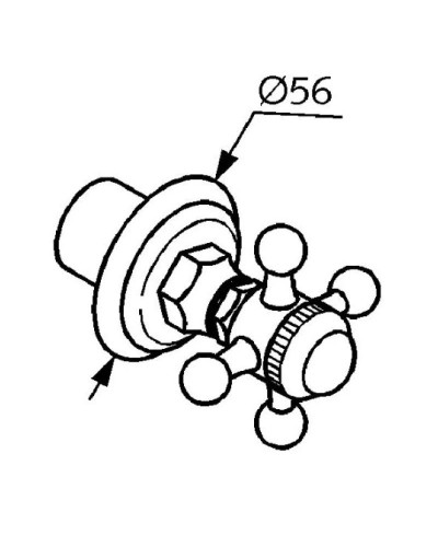 Переключатель на 2 положения Kludi Adlon 518454520
