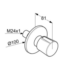 Запорный вентиль Kludi Balance White 528159175