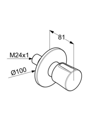 Запорный вентиль Kludi Balance White 528159175