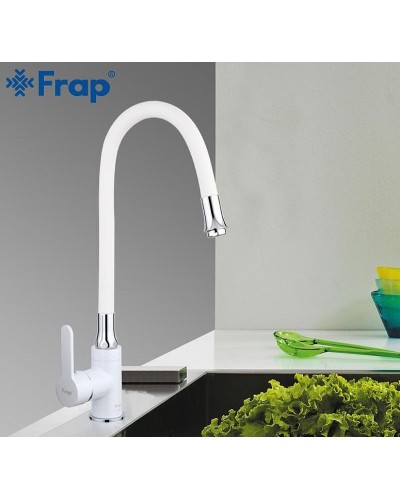 Смеситель для кухни Frap H41 F4041 Белый Хром