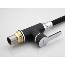 Смеситель для кухни Frap H42 F4042 Черный матовый Хром