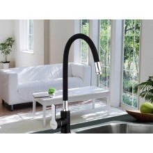 Смеситель для кухни Frap H42 F4042 Черный матовый Хром