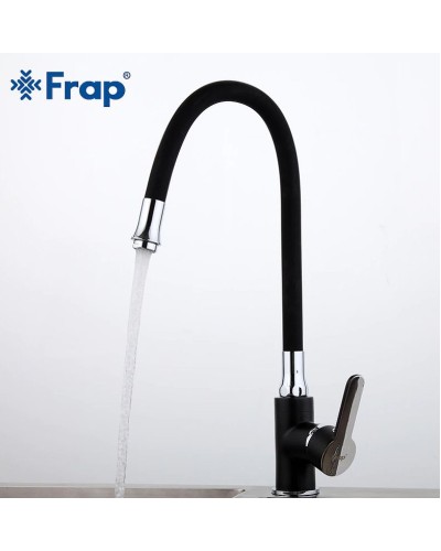 Смеситель для кухни Frap H42 F4042 Черный матовый Хром