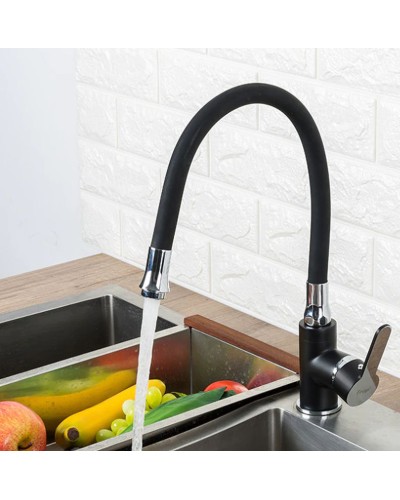 Смеситель для кухни Frap H42 F4042 Черный матовый Хром