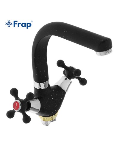 Смеситель для кухни Frap H5408 F5408-7 Черный матовый