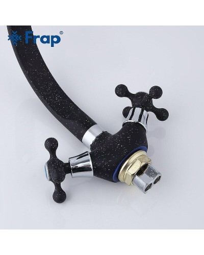 Смеситель для кухни Frap H5408 F5408-7 Черный матовый