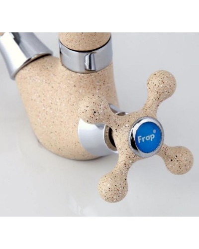 Смеситель для кухни Frap H5408 F5408-10 Светло-бежевый