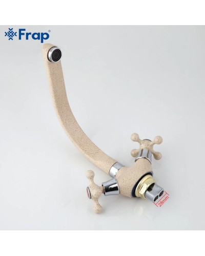 Смеситель для кухни Frap H5408 F5408-10 Светло-бежевый
