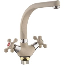 Смеситель для кухни Frap H5408 F5408-10 Светло-бежевый