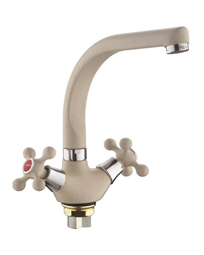 Смеситель для кухни Frap H5408 F5408-10 Светло-бежевый