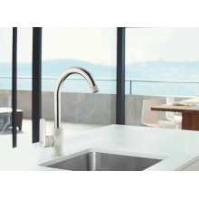 Смеситель для кухни Frap H31 F4031 Белый Хром