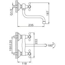 Смеситель для кухни Frap F4612 Хром