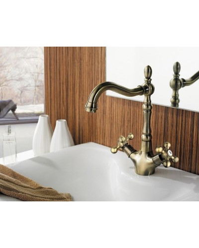 Смеситель для кухни Frap H19-4 F4019-4 Бронза