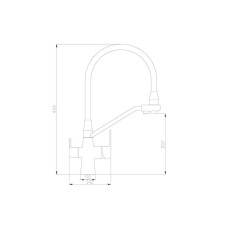 Смеситель для кухни ZorG Steel Hammer SH 903-8 SATIN Сатин Белый
