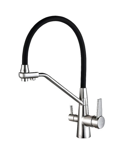 Смеситель для кухни ZorG Steel Hammer SH 903-6 CR Хром Черный