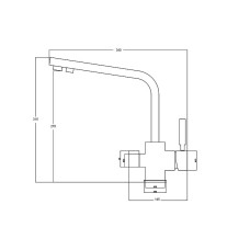 Смеситель для кухни ZorG Steel Hammer SH 909 SATIN Сатин