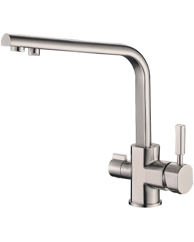 Смеситель для кухни ZorG Steel Hammer SH 909 SATIN Сатин