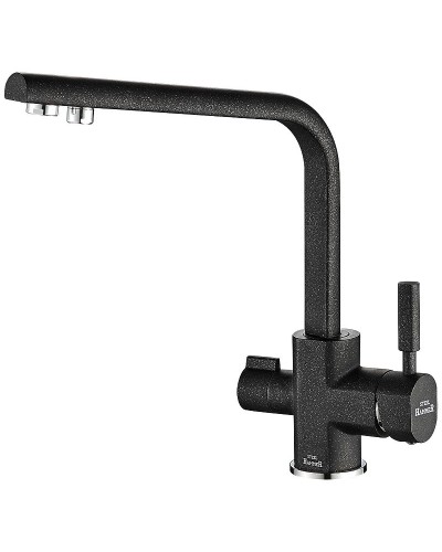 Смеситель для кухни ZorG Steel Hammer SH 909 BLACK CR Черный матовый