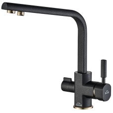 Смеситель для кухни ZorG Steel Hammer SH 909 BLACK BR Черный матовый