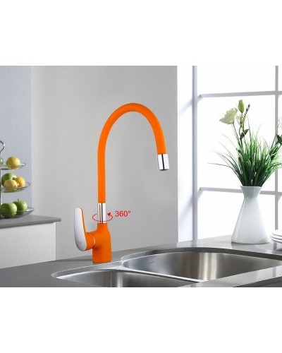 Смеситель для кухни Frap F4453-02 Оранжевый