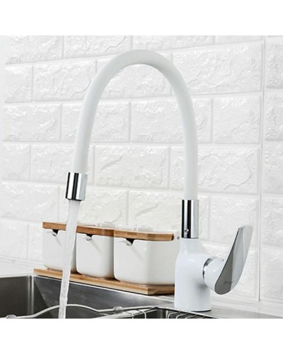 Смеситель для кухни Frap F4453-03 Белый