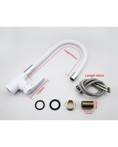 Смеситель для кухни Frap F4453-03 Белый