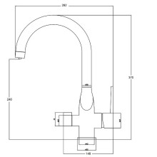 Смеситель для кухни ZorG Steel Hammer SH 910 CR Хром