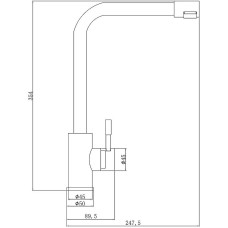 Смеситель для кухни ZorG Steel Hammer SH 5191 INOX Нержавеющая сталь