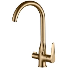 Смеситель для кухни ZorG Steel Hammer SH 910 BRONZE Бронза