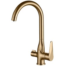 Смеситель для кухни ZorG Steel Hammer SH 910 BRONZE Бронза