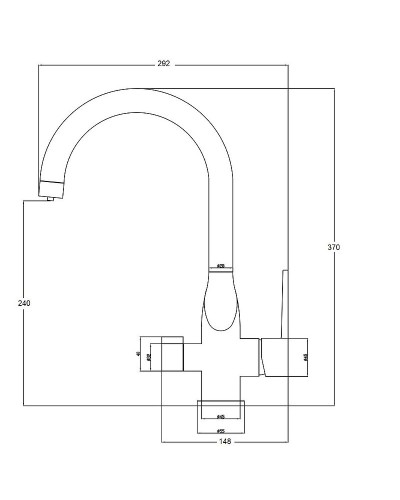 Смеситель для кухни ZorG Steel Hammer SH 910 SATIN Сатин