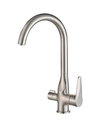 Смеситель для кухни ZorG Steel Hammer SH 910 SATIN Сатин