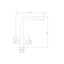 Смеситель для кухни ZorG Steel Hammer SH 805 CR Хром