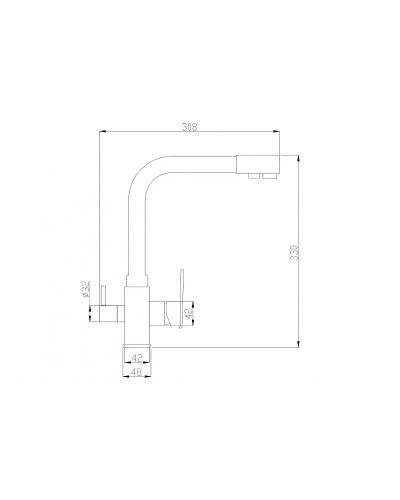 Смеситель для кухни ZorG Steel Hammer SH 805 CR Хром