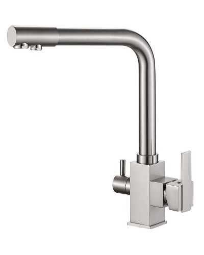 Смеситель для кухни ZorG Steel Hammer SH 805 SATIN Сатин