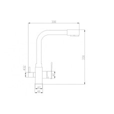 Смеситель для кухни ZorG Steel Hammer SH 805 BLACK CR Черный матовый Хром