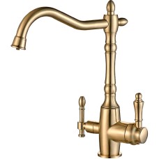 Смеситель для кухни ZorG Steel Hammer SH 812 BRONZE Бронза