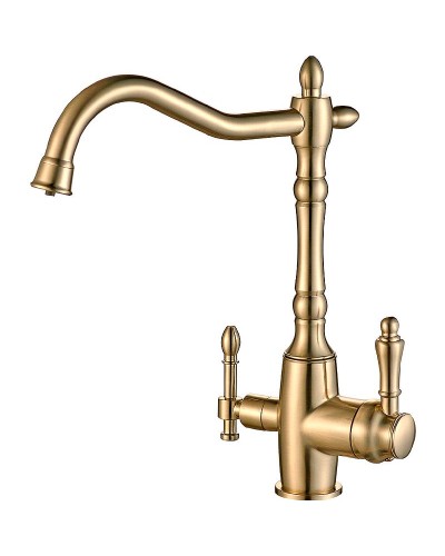 Смеситель для кухни ZorG Steel Hammer SH 812 BRONZE Бронза